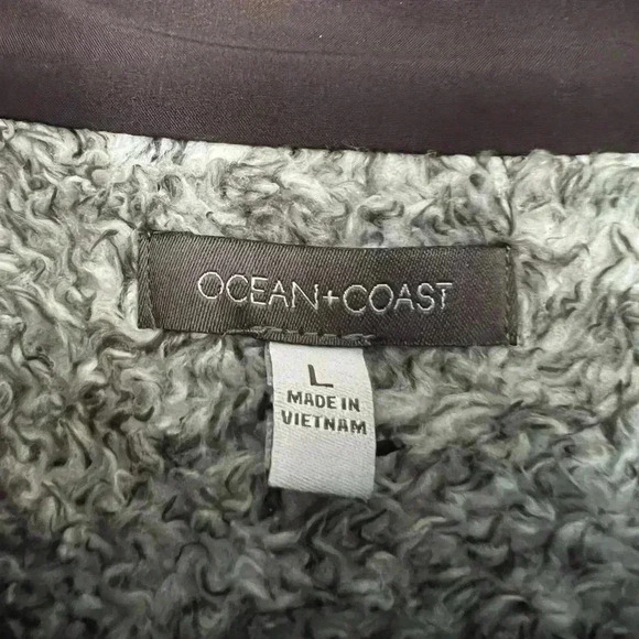 NEW Ocean + Coast Women’s Large Sherpa Fleece Jacket - Fluffy, Cozy, Warm Winter - Picture 6 of 10
